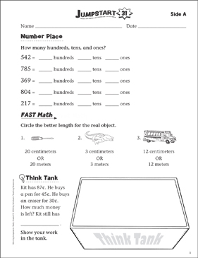 Independent Practice: Grade 2 Math Jumpstart 3 | Printable ...