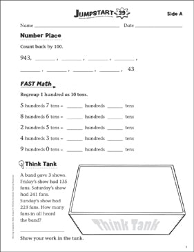 Independent Practice: Grade 2 Math Jumpstart 39 | Printable ...