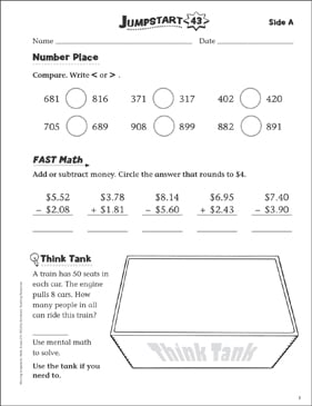 Independent Practice: Grade 2 Math Jumpstart 2 | Printable ...