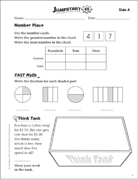 Independent Practice: Grade 2 Math Jumpstart 41 | Printable ...
