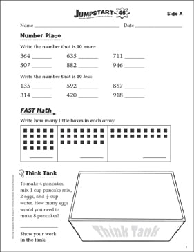 Independent Practice: Grade 2 Math Jumpstart 2 | Printable ...