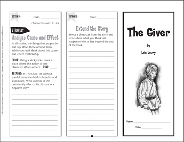 book report ideas for the giver