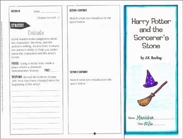 FREE! - Create Your Own Harry Potter Bookmark Activity Template