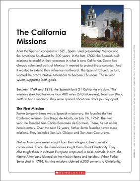 the california missions text organizer printable graphic organizers texts