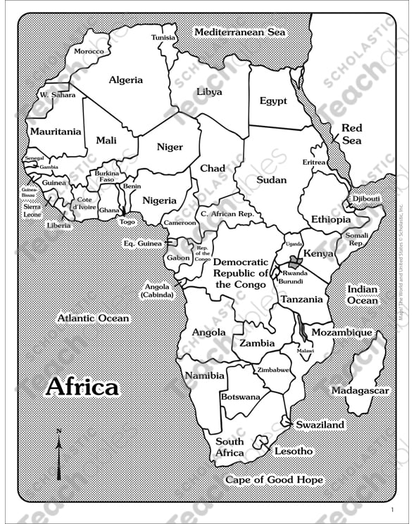 Unlabeled Africa Map Africa Control Map Unlabeled Lumns