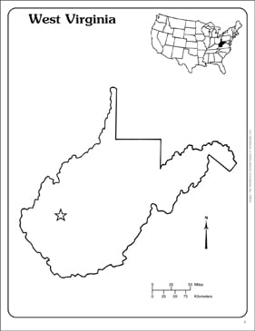 West Virginia Blank Map