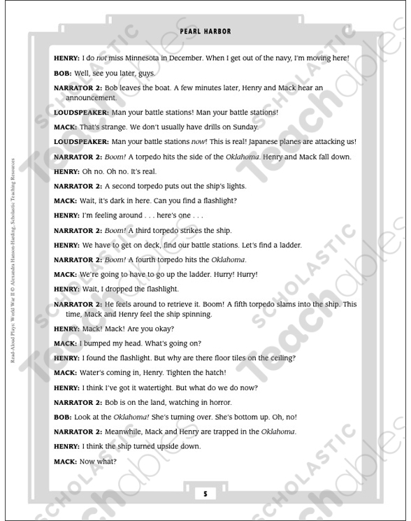 Pearl Harbor: Play | Printable Texts