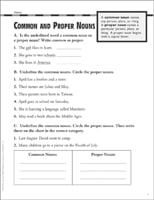 Common and Proper Nouns Grade 3 Collection | Printable ...