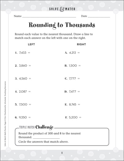 Shopping Spree! Word Problems: Solve & Match Math | Printable ...