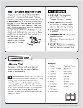 A Day at the Beach: Figurative Language Task Card | Printable 