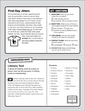First-Day Jitters: Figurative Language Task Card | Printable ...