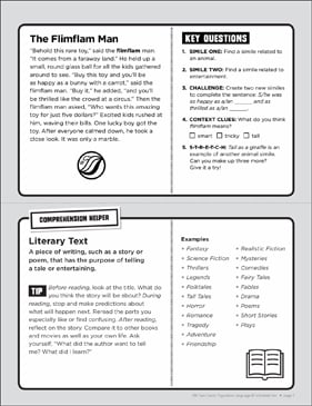 The Rescue: Figurative Language Task Card | Printable Lesson Plans and Ideas, Skills Sheets the-rescue-figurative-language-task-card-printable-lesson-plans-and-ideas-skills-sheets