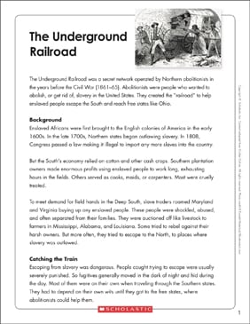 Slavery, Underground Railroad, and Abolition Worksheets ...