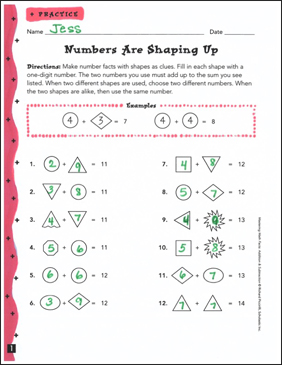 Numbers are Shaping Up: Mastering Math Facts