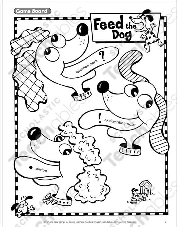 Feed the Dog (Punctuation Game) | Printable Lesson Plans, Ideas and ...