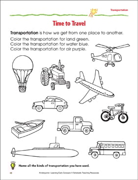 time to travel observing pictures to identify relationships printable skills sheets