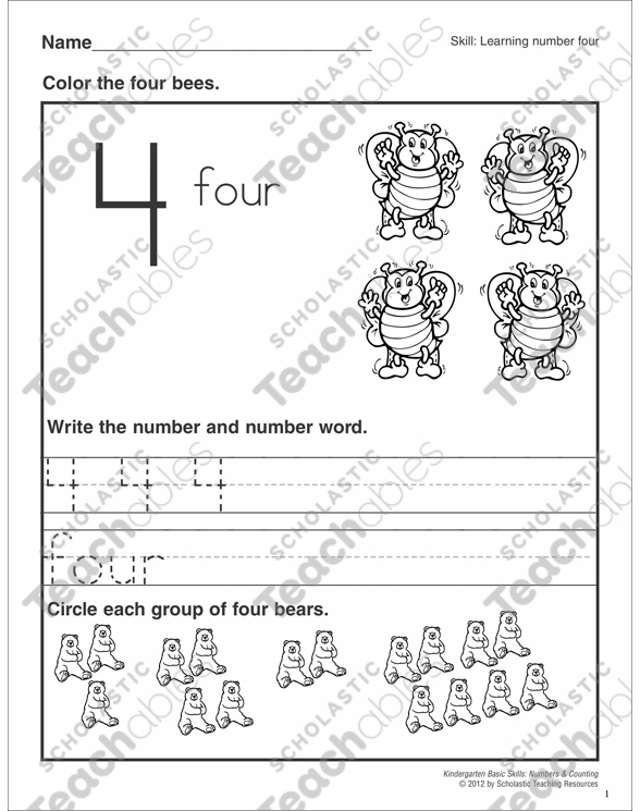NEW 2018 Edition Scholastic - 4th Grade Workbook with