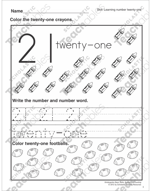 Counting 26-30: Kindergarten Basic Skills (Numbers & Counting)