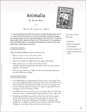 Animalia (Letter Aa): Teaching With Favorite Alphabet Books ...