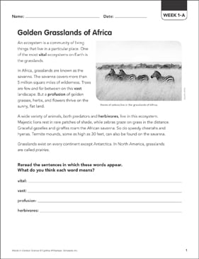 habitats and ecosystems