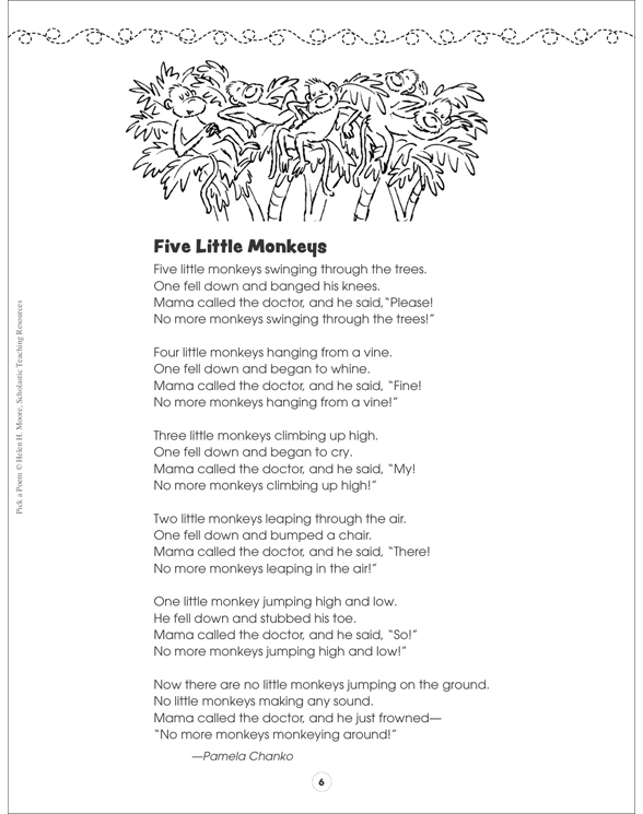 Reading, Writing &amp; ‘Rithmetic: Pick a Poem | Printable Texts and Skills ...