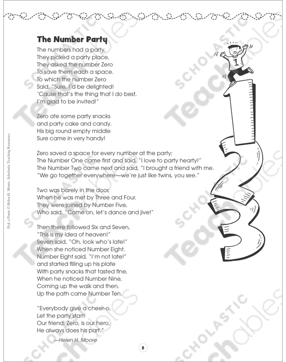 Reading, Writing &amp; ‘Rithmetic: Pick a Poem | Printable Texts and Skills ...