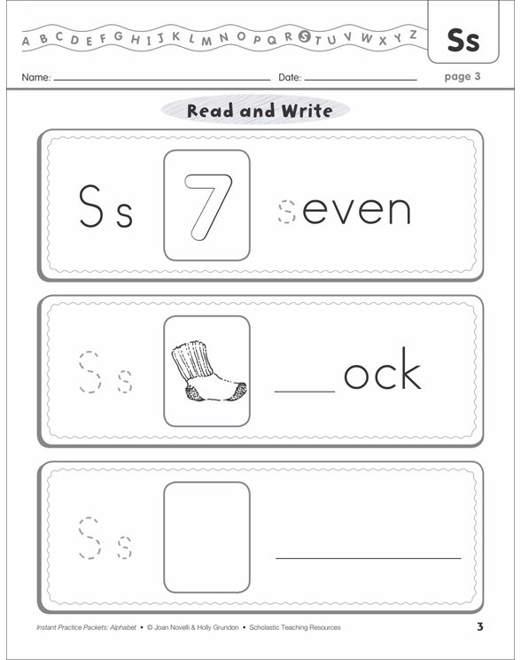 The Letter Ss: Alphabet Practice Packet | Printable Lesson Plans, Ideas