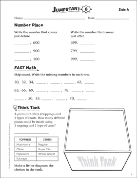 Independent Practice: Grade 3 Math Jumpstart 23 | Printable ...