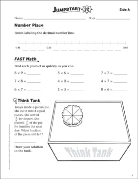 Independent Practice: Grade 3 Math Jumpstart 31 | Printable