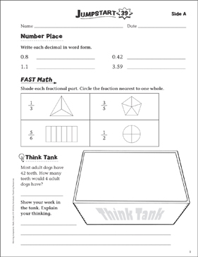 Independent Practice Grade 3 Math Jumpstart 39 Printable