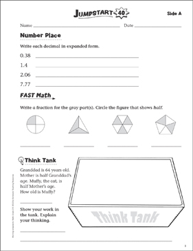 Independent Practice: Grade 3 Math Jumpstart 3 | Printable ...