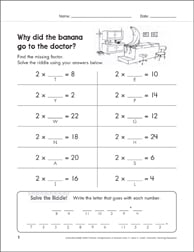 Solve-the-Riddle 2 (Multiplication) | Printable Number ...