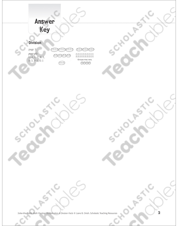 SolvetheRiddle 35 (Division) Printable Number Puzzles and Skills Sheets