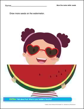 Draw Seeds on a Watermelon