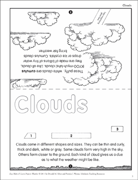 types of clouds for kids printables