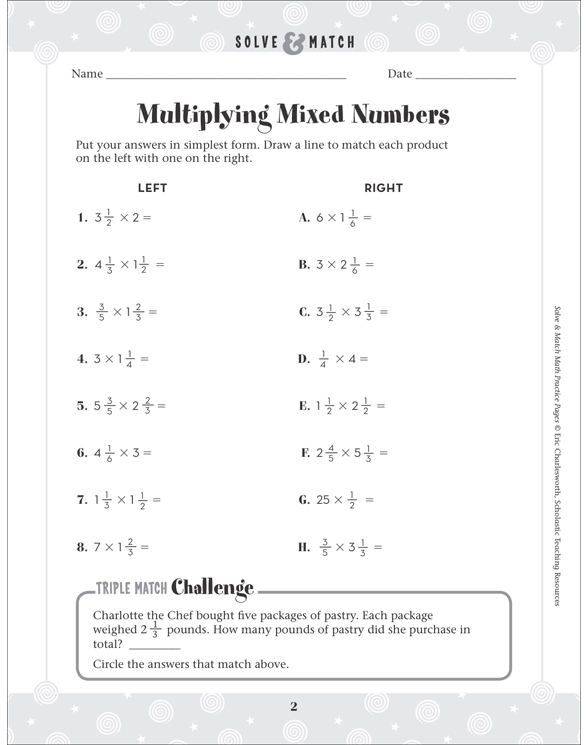 Solving Multi Step Problems With Fractions And Mixed Numbers
