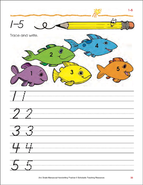 Numbers 1 10 math worksheets writing practice