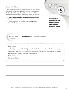 Grammar Usage And Mechanics Writing Prompt For 5th 6th