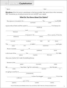 download 5th grade grammar worksheets