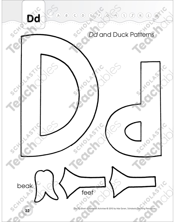 Alphabet Lesson: Letter Dd | Printable Lesson Plans and Ideas