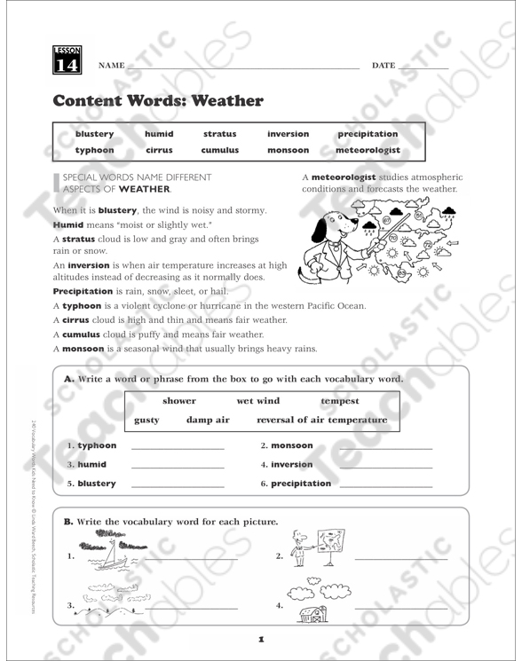 Weather math worksheets 6th grade