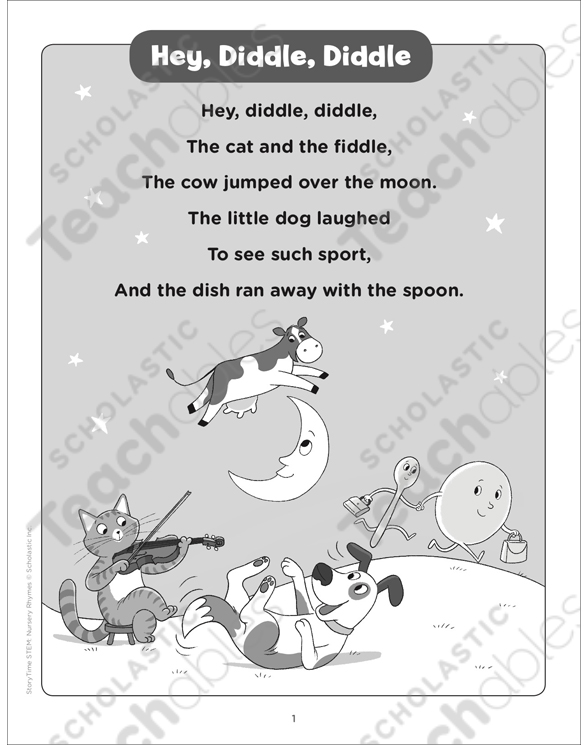 Hey, Diddle, Diddle: StoryTime STEM Nursery Rhyme | Printable
