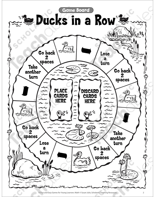 Ducks in a Row (Ordinal Numbers Game) | Printable Lesson ...