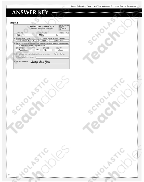 driver's license coloring page