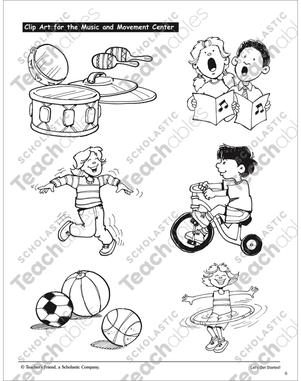 Music and Movement Center: PreK Learning Centers | Printable Learning ...
