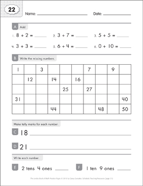 男性に人気！ (Grades 38 Page: Practice Math 1-2) Sheets Skills Printable | ロッド
