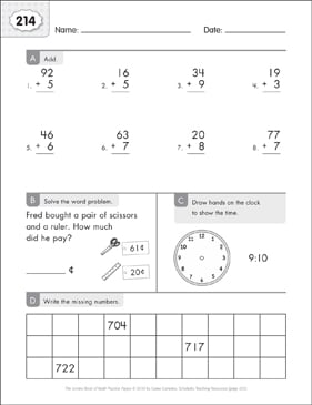人気 ブランド 服をチェック - 最新トレンドファッション Math Practice Page: 178 (Grades 1-2) | Printable Skills Sheets ロッド