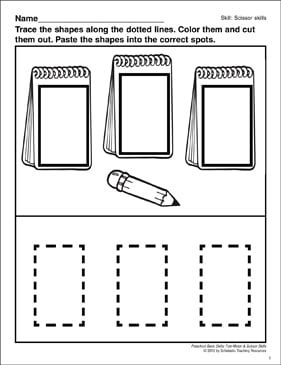 Scissor Skills for Preschoolers: Cutting Practice Worksheets for Preschoolers to Kindergarteners, Cut and Paste Activity Book Ages 3-5 ( Pre K ) with 100 Pages. [Book]