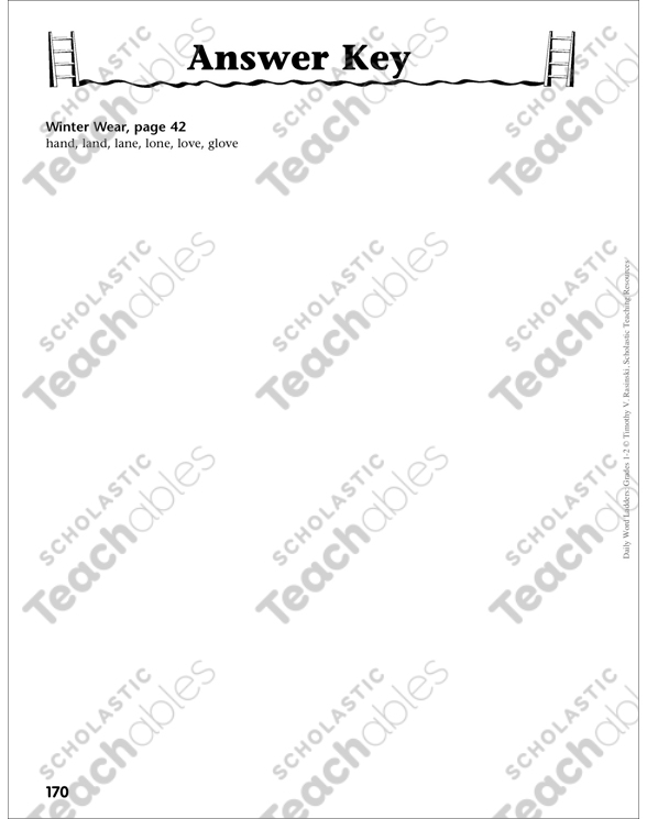 Winter Wear Word Ladder Grades 1 2 Printable Skills Sheets