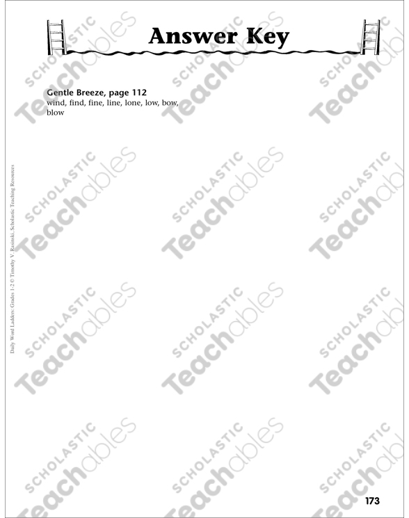 Gentle Breeze Word Ladder (Grades 1-2) | Printable Skills ...